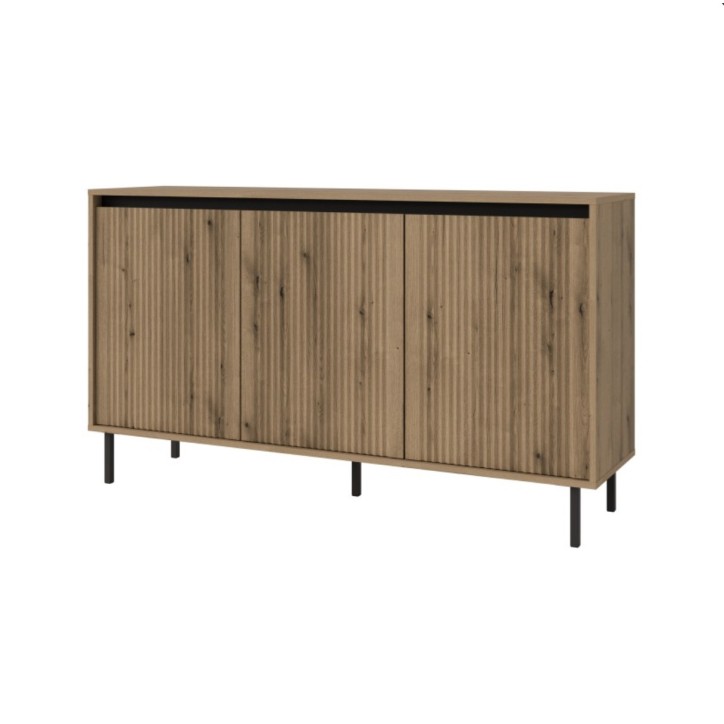 Credenza Osaka rovere e nero 148,6 x 84,7 cm