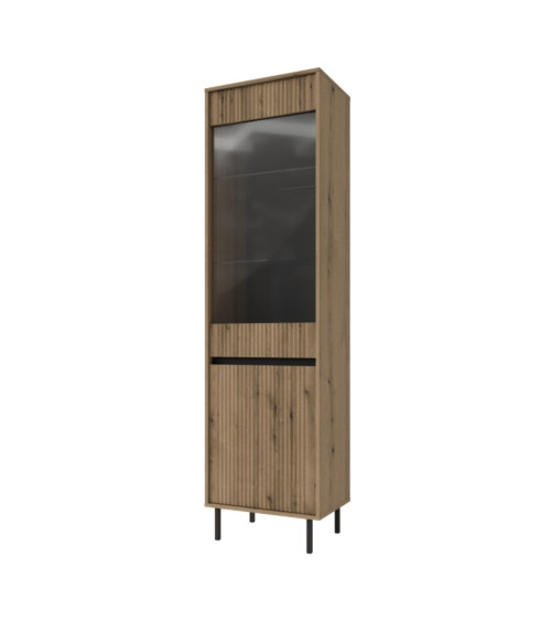3-deurs buffetkast 154 x 40 x 75 cm Canadese eik-wit artik
