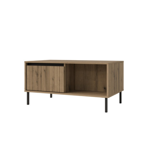 Set Osaka rovere – Vetrina, Mobile TV, Tavolino da caffè, Comodino, Mensola