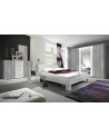 copy of VERA BED 180x200 cm, wit en cerusgrijs