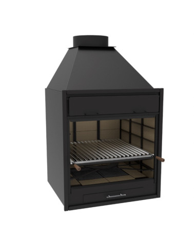 Barbecue Ophélie - charbon et bois de 60 cm
