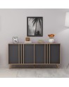 Salon complet Rilla bois et gris