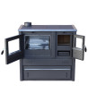 Cuisinière à bois PANONIA anthracite gauche