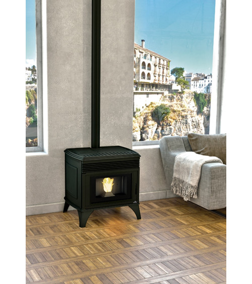 Estufa de pellets Nicole 7 KW en hierro fundido