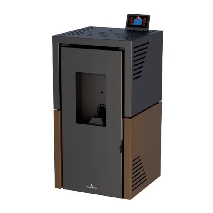 Poêle à Pellet Tina BRONPI 7 kW - Moka