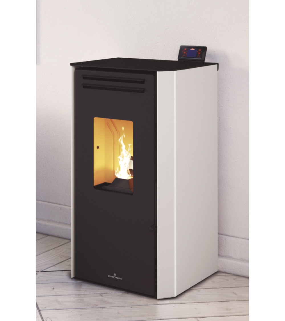 copy of Salamandra a pellets slim 13 kW vidro preto VERNON