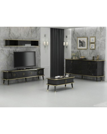 Salon complet Bien marbre noir