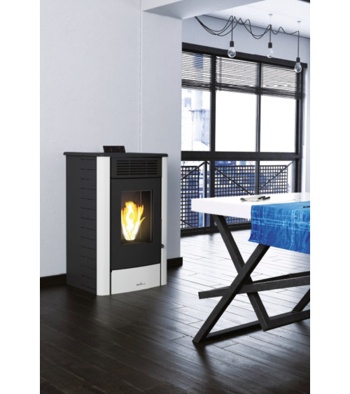 copy of Pelletkachel slim 13 kW zwart glas VERNON