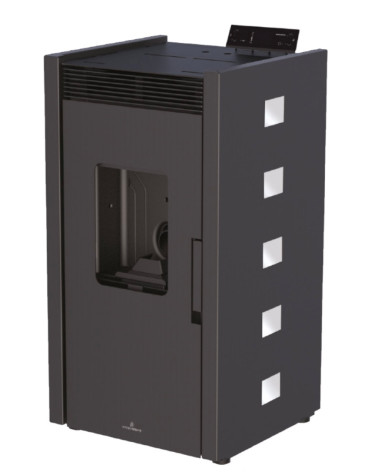 Poêle à pellet 9kW - Zoé Noir