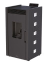 copy of Pellettikamiina slim 13 kW musta lasi VERNON
