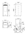 Stufa a pellet Zoé Avorio 9 kW
