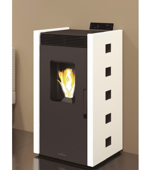 Poêle à pellet 9kW Zoé Ivoire