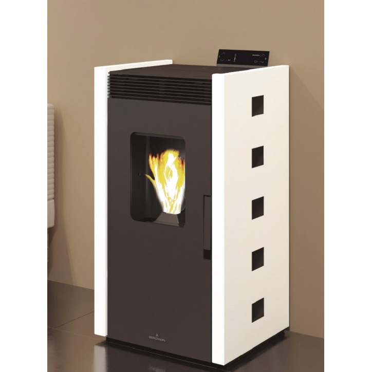 copy of Pellettikamiina slim 13 kW musta lasi VERNON