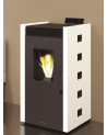Stufa a pellet Zoé Avorio 9 kW