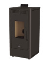 copy of Poêle à pellet canalisable slim 13 kW verre noir VERNON