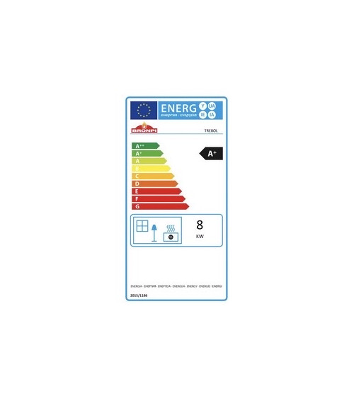 Stufa a pellet Trebol Nera da 9 kW