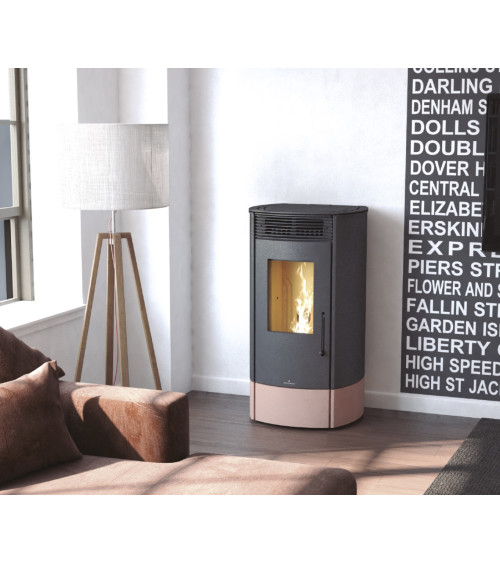 copy of Pellettikamiina slim 13 kW musta lasi VERNON