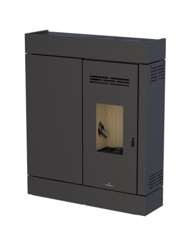 Pellettiliesi slim 13 kW VERNON musta lasi eurooppalainen valmistus verkkokaupassamme