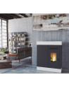 copy of Pellettikamiina slim 13 kW musta lasi VERNON