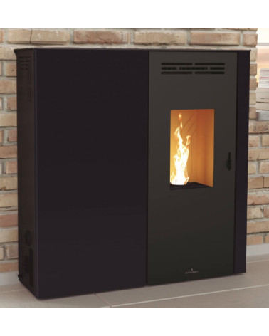 Estufa de pellet Lupe Negra de 9 kW