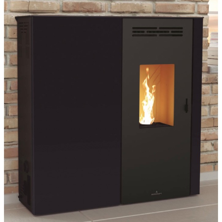 copy of Pellettikamiina slim 13 kW musta lasi VERNON