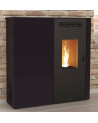 copy of Pellettikamiina slim 13 kW musta lasi VERNON