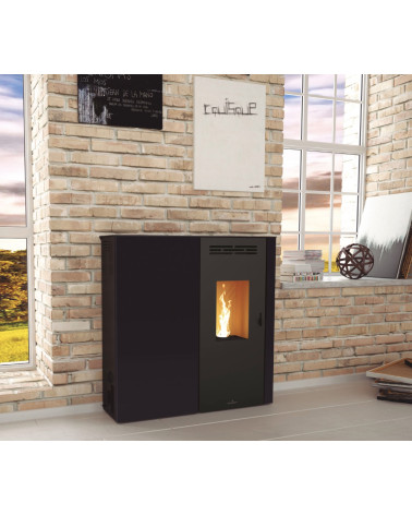 Poêle à pellet Lupe Noir BRONPI 9 kW