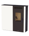 copy of Poêle à pellet canalisable slim 13 kW verre noir VERNON