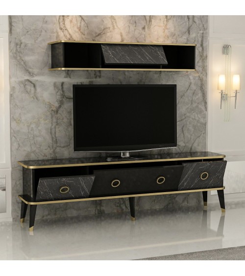 Salon complet Bien marbre noir