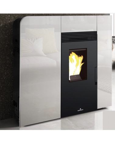 Poêle à pellets Cléo Blanc 11kW
