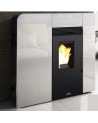 Poêle à pellets Cléo Blanc BRONPI 11kW