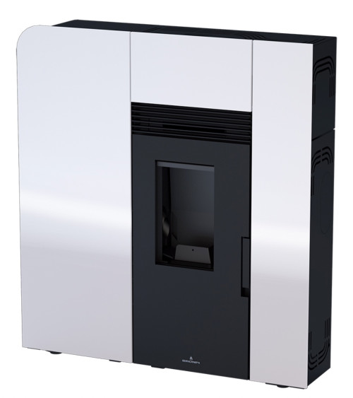 Stufa a pellet Cléo 11kW bianca