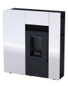 copy of Poêle à pellet canalisable slim 13 kW verre noir VERNON