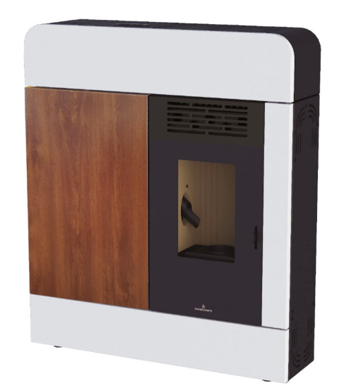 copy of Pelletkachel slim 13 kW zwart glas VERNON
