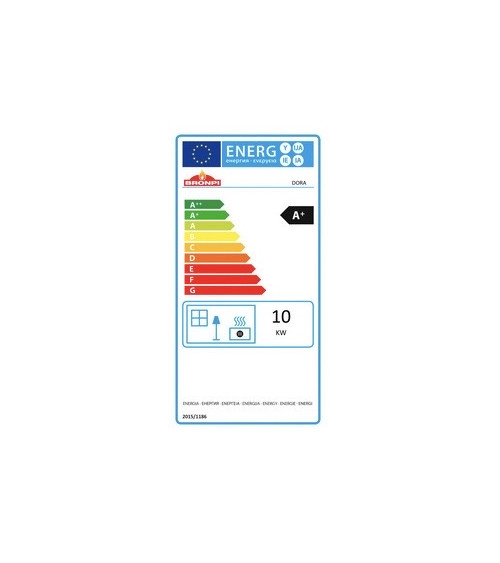 Salamandra a pellets slim 13 kW VERNON vidro preto Fabrico europeu na nossa loja online