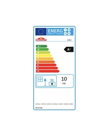 copy of Pelletkachel slim 13 kW zwart glas VERNON