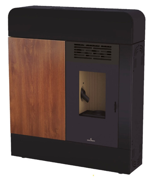 Poêle à pellet 11kW Dora noir brillant