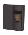 copy of Salamandra a pellets slim 13 kW vidro preto VERNON