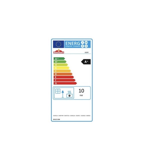 Pelletkachel slim 13 kW VERNON zwart glas Europese productie in onze online shop
