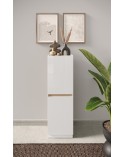 Colonne FANTASY Blanc laqué/chêne Cadiz 54 x 170 cm
