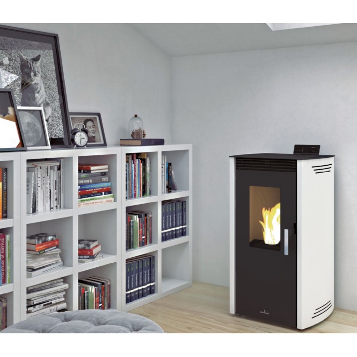 Poêle à pellet Noa BRONPI 11kW Ivoire