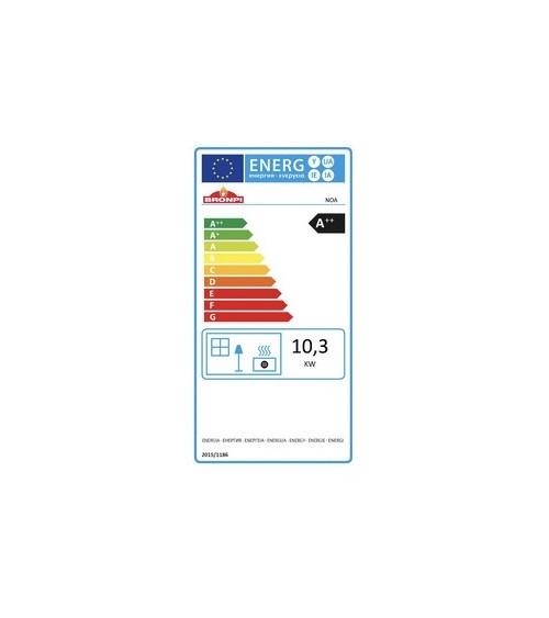 Poêle à pellet Noa 11kW Ivoire