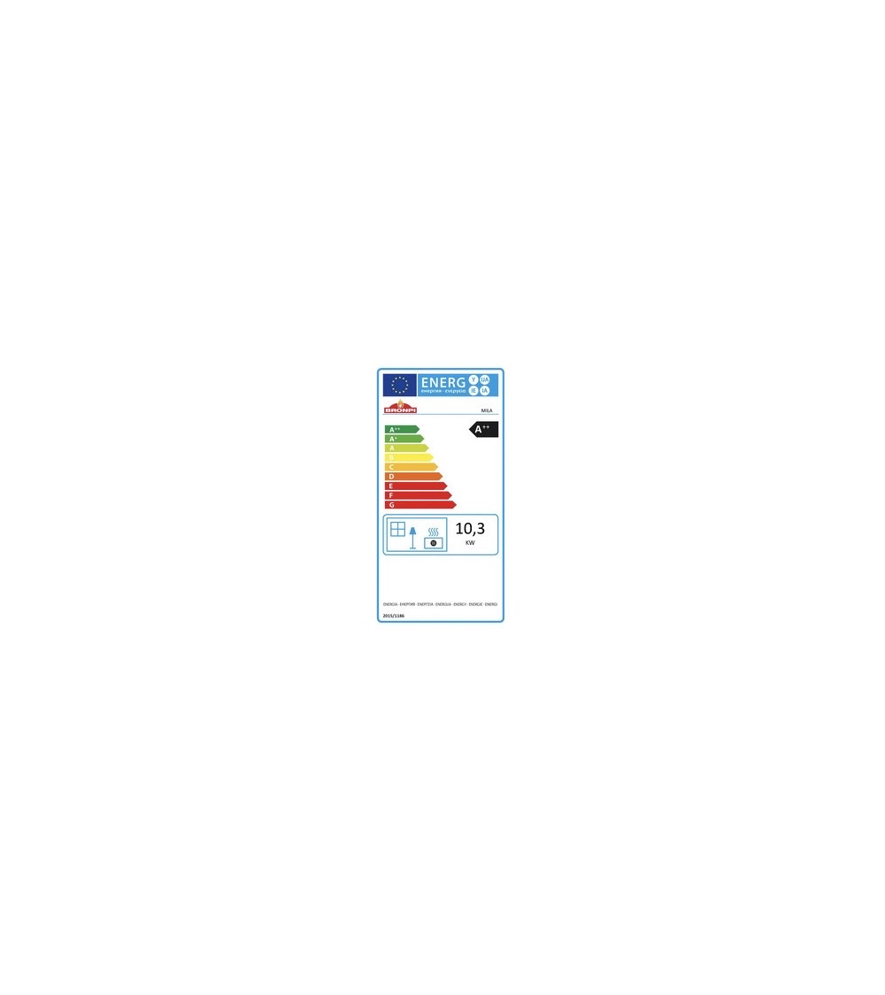 copy of Pelletkachel slim 13 kW zwart glas VERNON