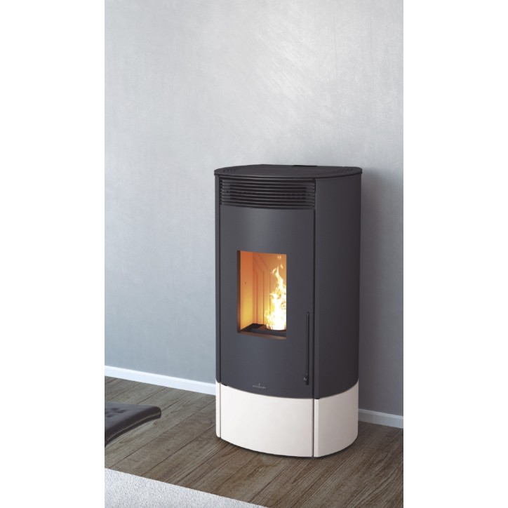 copy of Salamandra a pellets slim 13 kW vidro preto VERNON