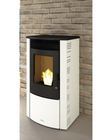 Poêle à pellet 11kW - Abril Extra Ivoire