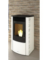 Poêle à pellet BRONPI 11kW - Abril Extra Ivoire