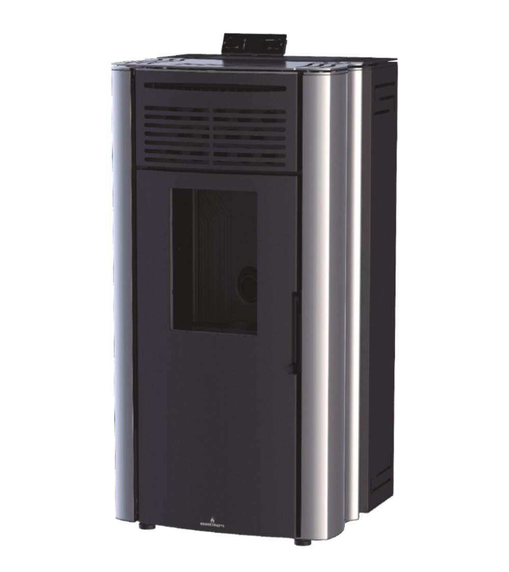 copy of Salamandra a pellets slim 13 kW vidro preto VERNON