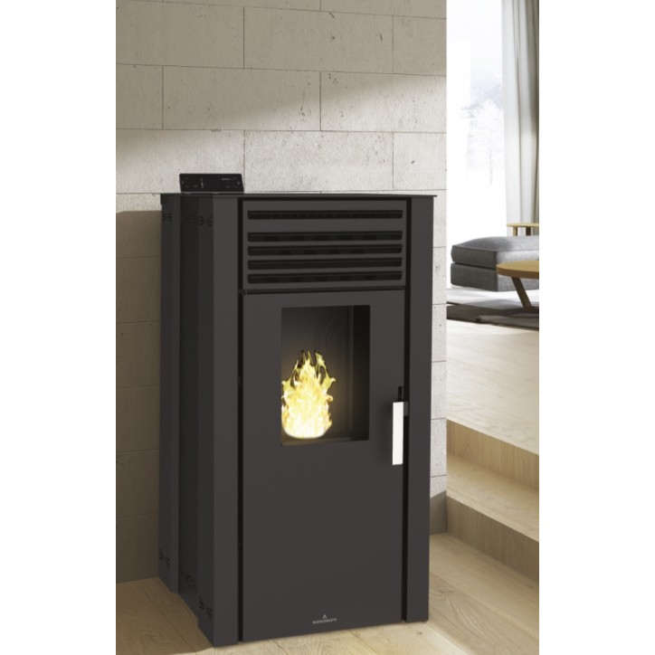 Poêle à pellet BRONPI 15kW - Eva noir