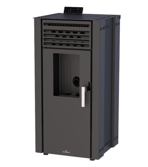 copy of Pellettikamiina slim 13 kW musta lasi VERNON