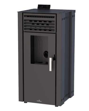 Poêle à pellet BRONPI 15kW - Eva noir